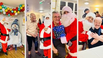 Christmas party at Hayes care home
